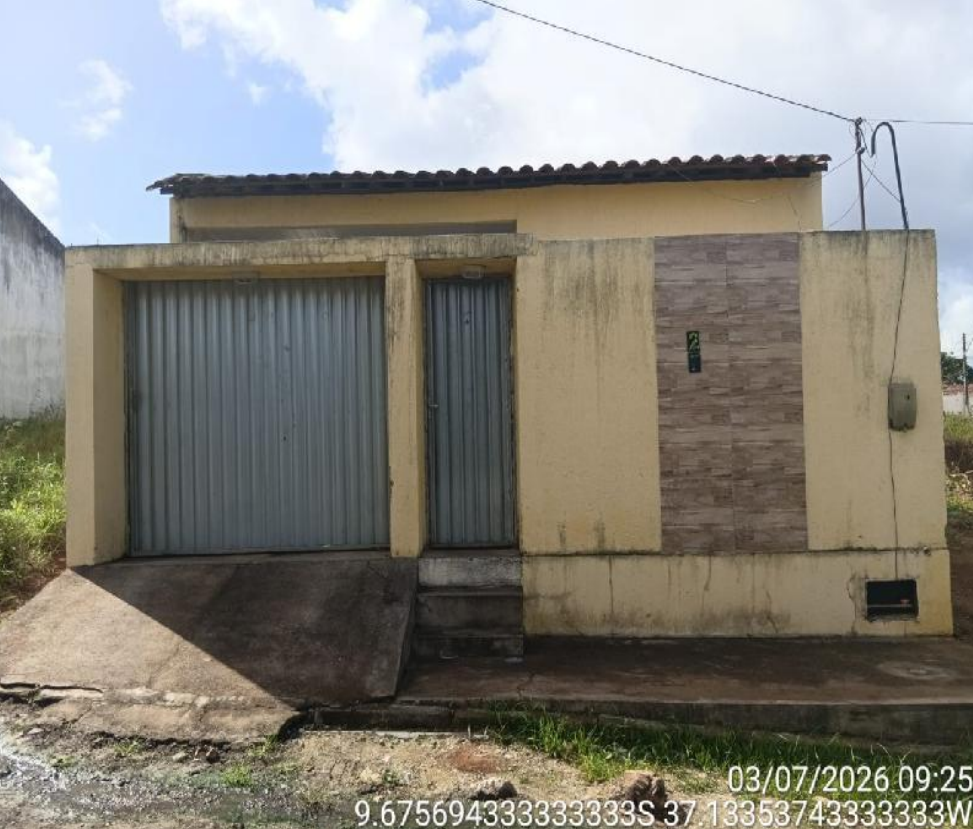 BATALHA (AL) Descrição legal: Imóvel Urbano: Residência com área construída de 60,00m², dentro